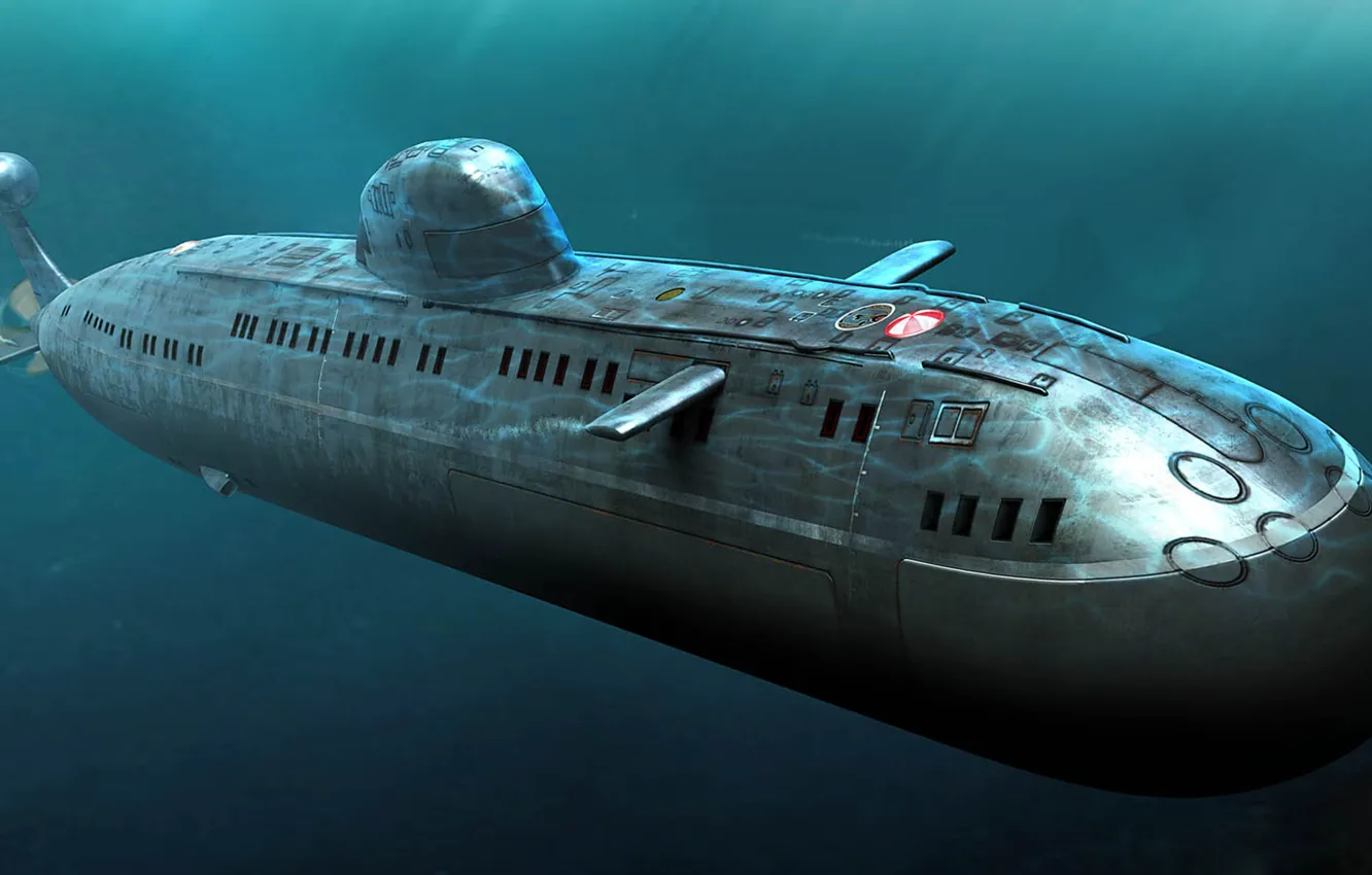 Фото обои Подводная лодка, Россия, Щука