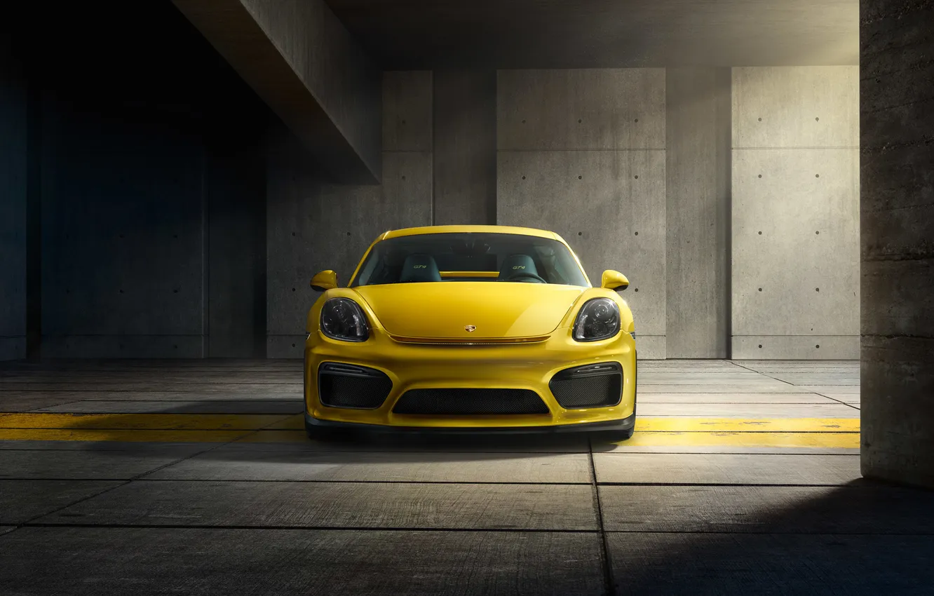 Фото обои Porsche, Cayman, порше, GT4, 2015, 981C, кайман