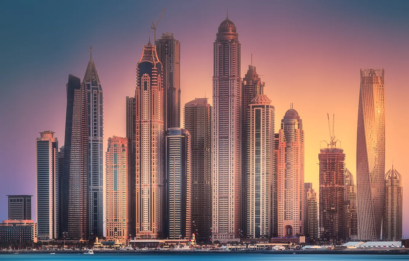 Фото обои industrial, dubai, east, holiday, futuristic, marina, landmark, khalifa