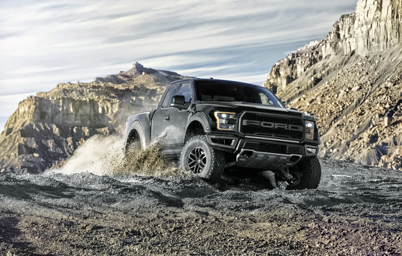 Фото обои Ford, форд, Raptor, пикап, раптор, F-150