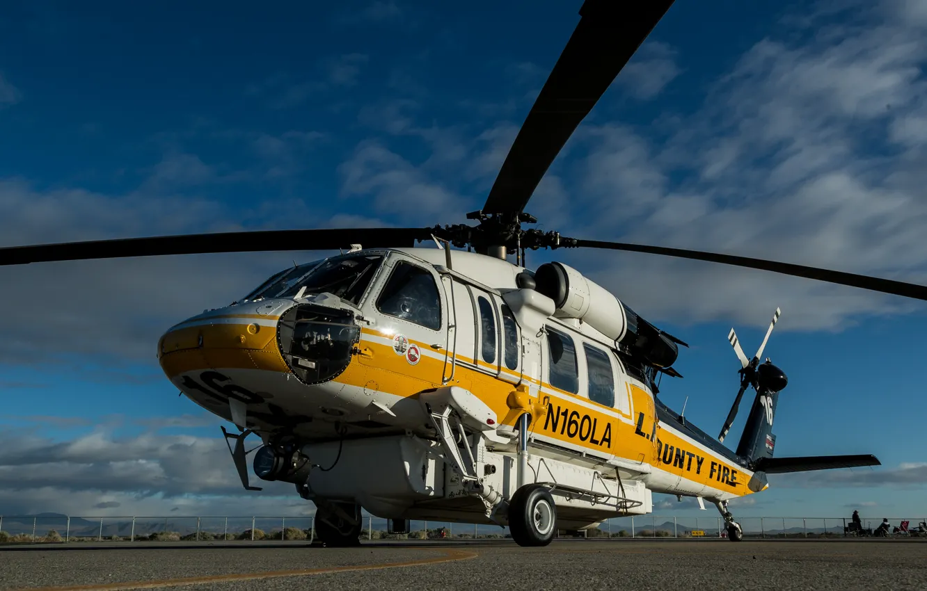 Фото обои Sikorsky, транспортный вертолет, S-70A