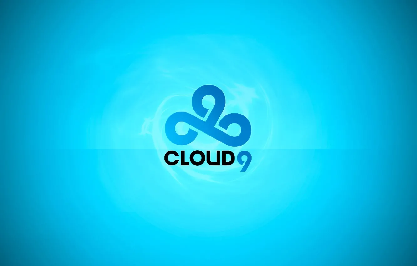 Фото обои logo, blue background, csgo, dota 2, 2015, cs go, cloud9