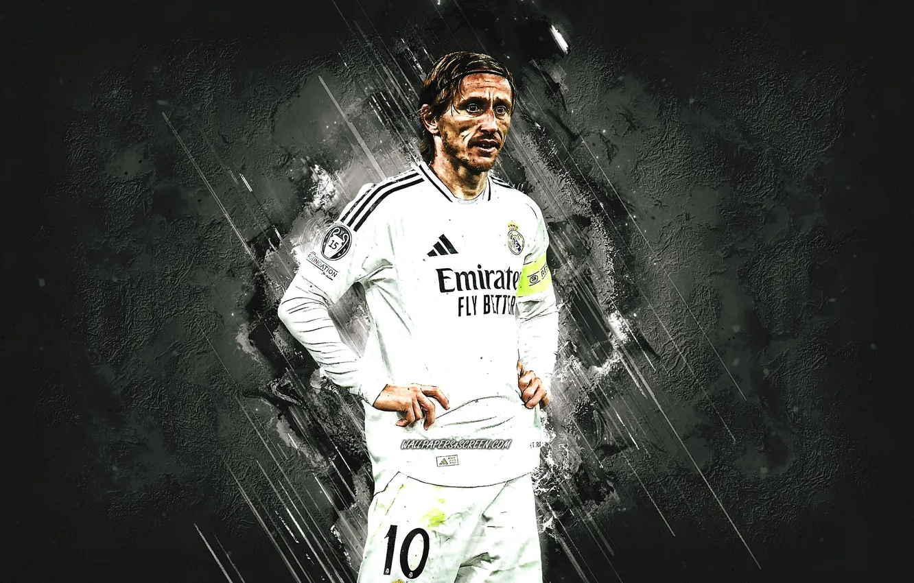 Фото обои Legend, Football, Real Madrid, Magic, Soccer, Croatia, Captain, Luka Modric