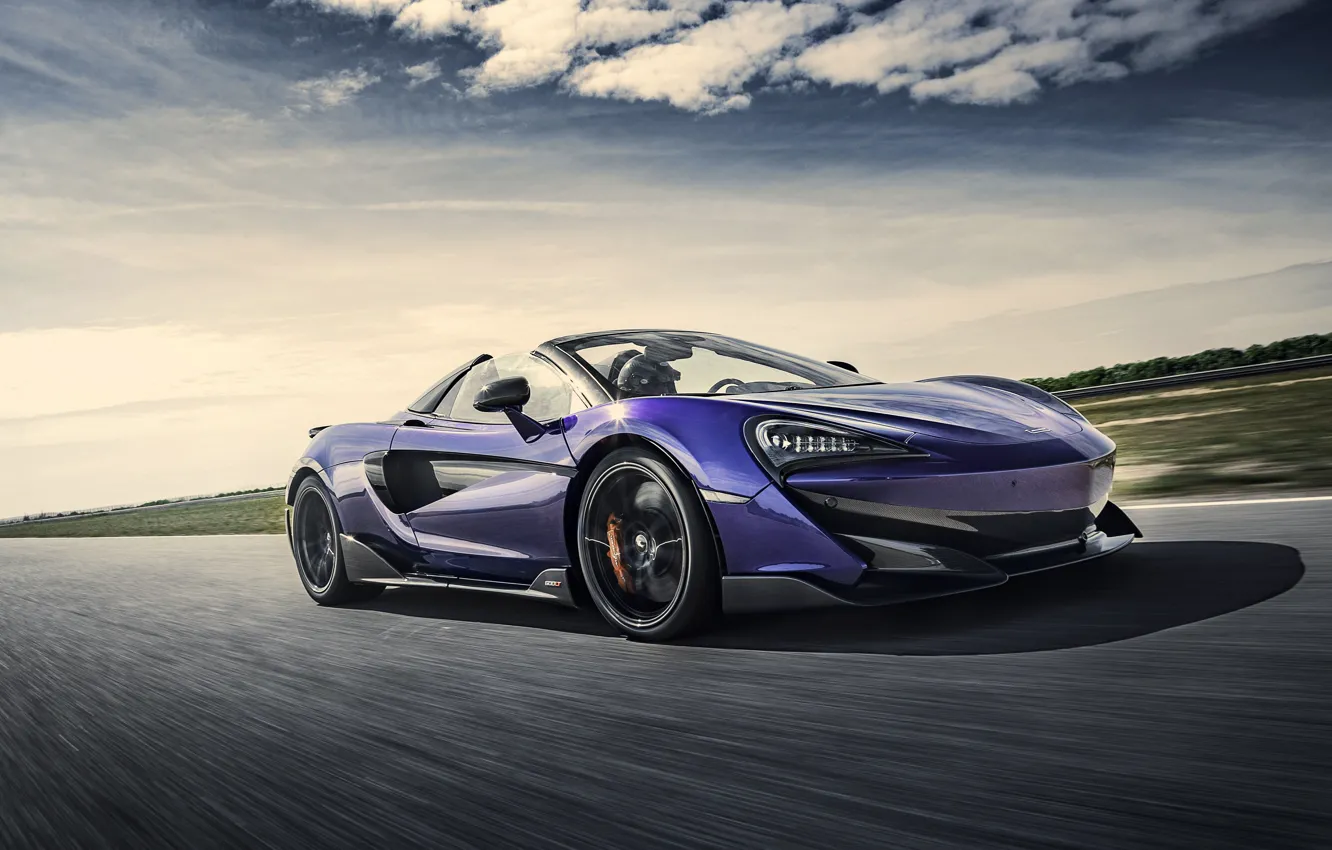 Фото обои McLaren, суперкар, Spider, 2019, 600LT, Lantana Purple