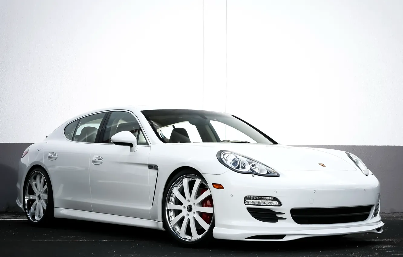 Фото обои Porsche, Panamera, white