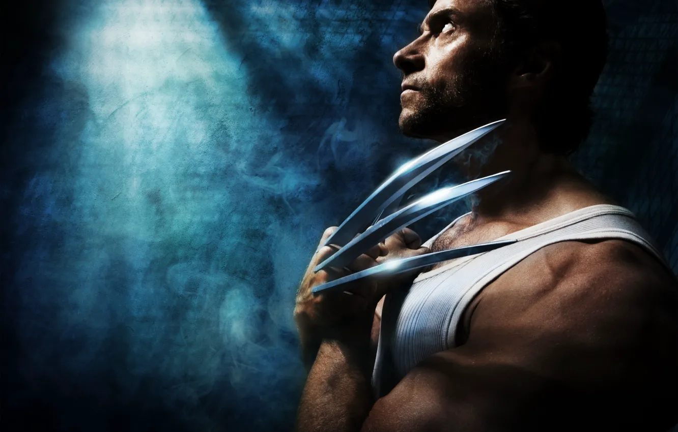 Фото обои Hugh Jackman, X-Men, Origins, расомаха, Logan