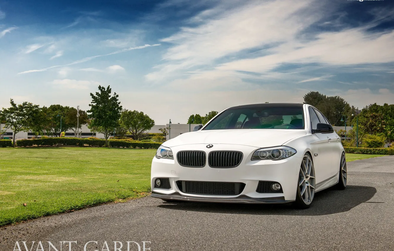 Фото обои white, M-pack, agforged, BMW 5-Series