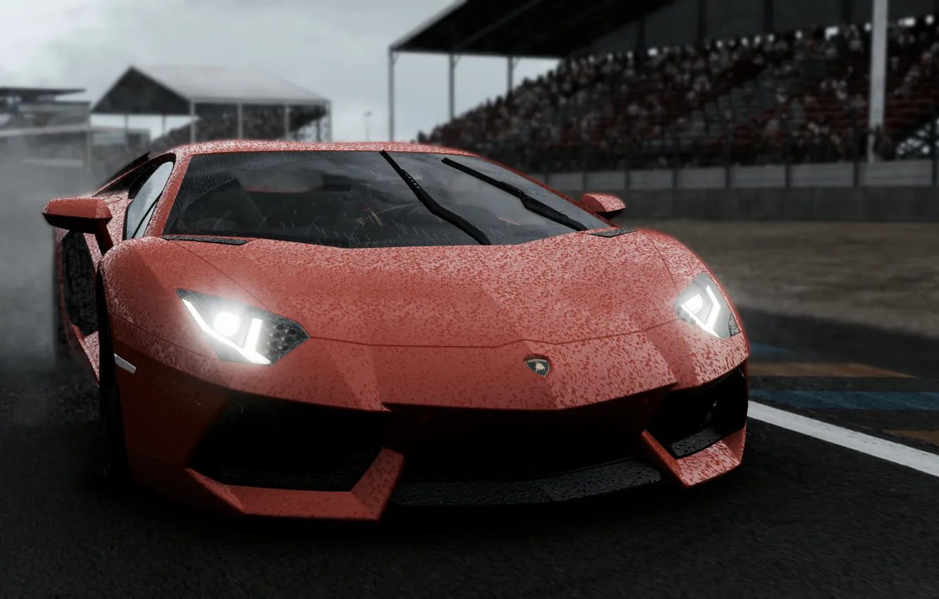 Фото обои ламборджини, Lamborghini Aventador, project, Project CARS 2