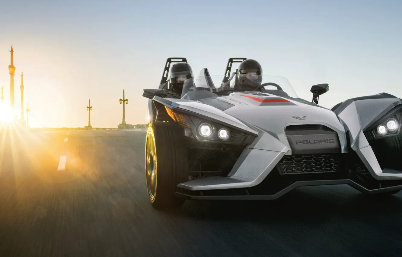 Фото обои beautiful, comfort, hi-tech, Polaris, Slingshot, tecnology, sporty, tricycle