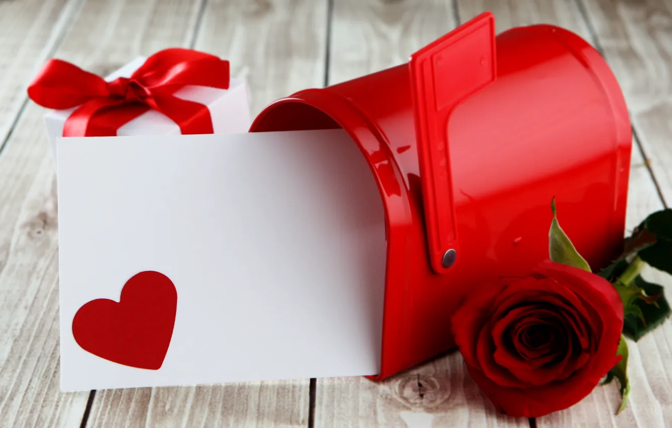 Фото обои red, love, heart, romantic, sweet, gift, roses, красные розы