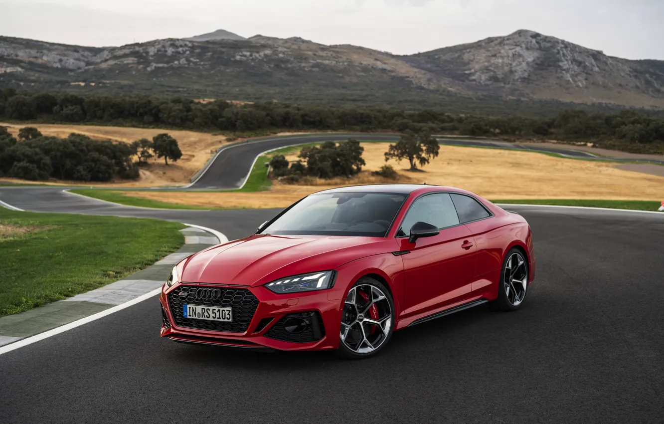 Фото обои Audi, red, RS5, sports car, Audi RS 5 Coupe competition plus