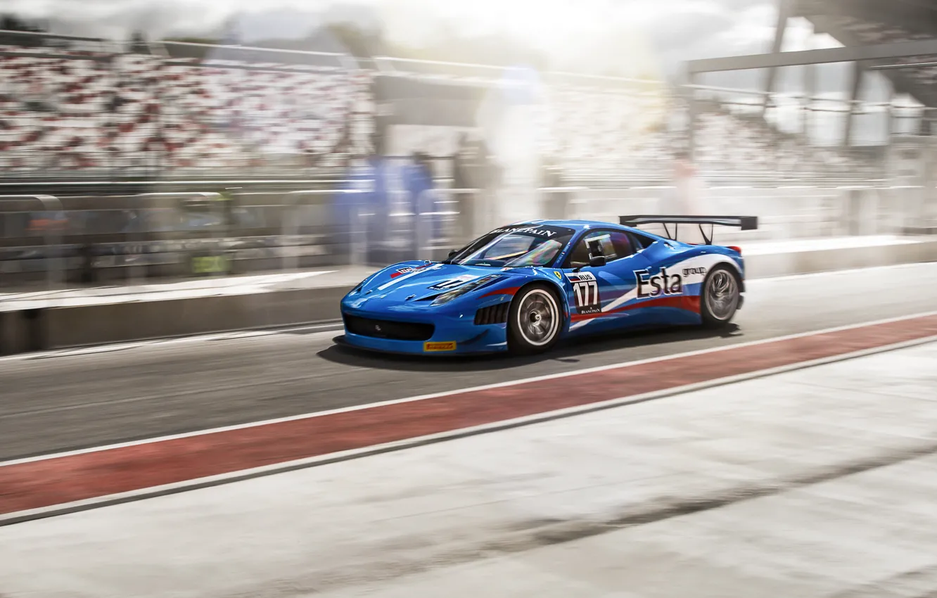 Фото обои феррари, race, ferrari 458 italia, fia gt3