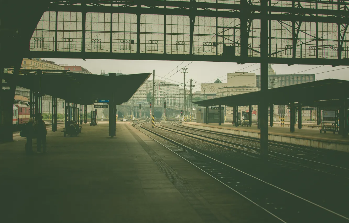 Фото обои вокзал, prague, railway station