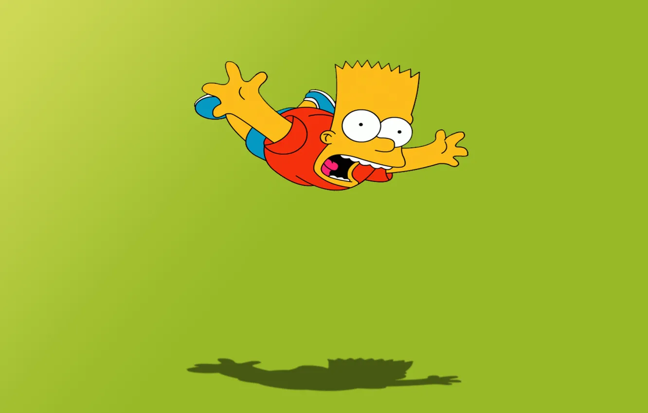 Фото обои мультфильм, симпсоны, полёт, барт, the simpsons, bart