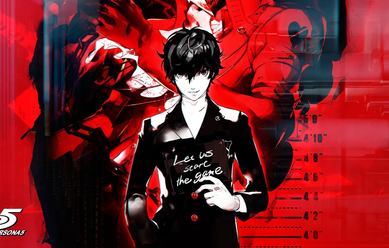 Фото обои shin megami tensei, Atlus, protagonist, Persona 5