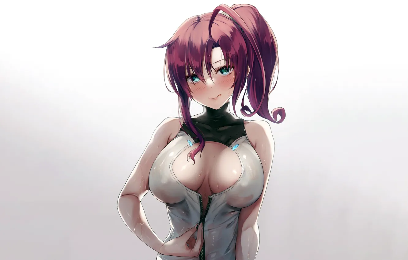 Green eyes big tits