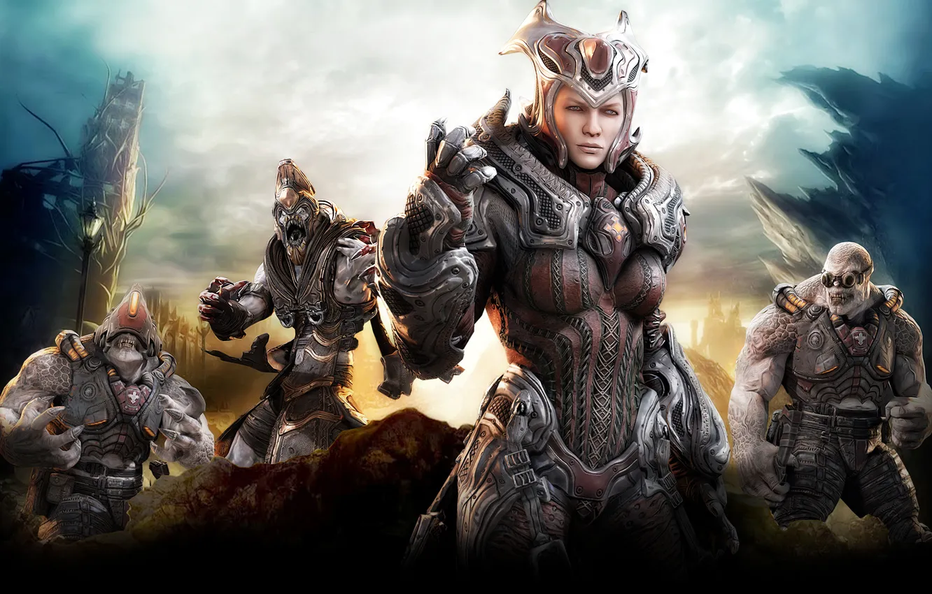 Фото обои Xbox 360, gears of war 3, шутер, Epic Games