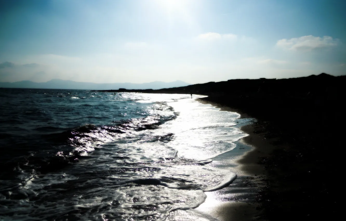 Фото обои море, волны, пляж, пейзаж, природа, берег, прибой, beach