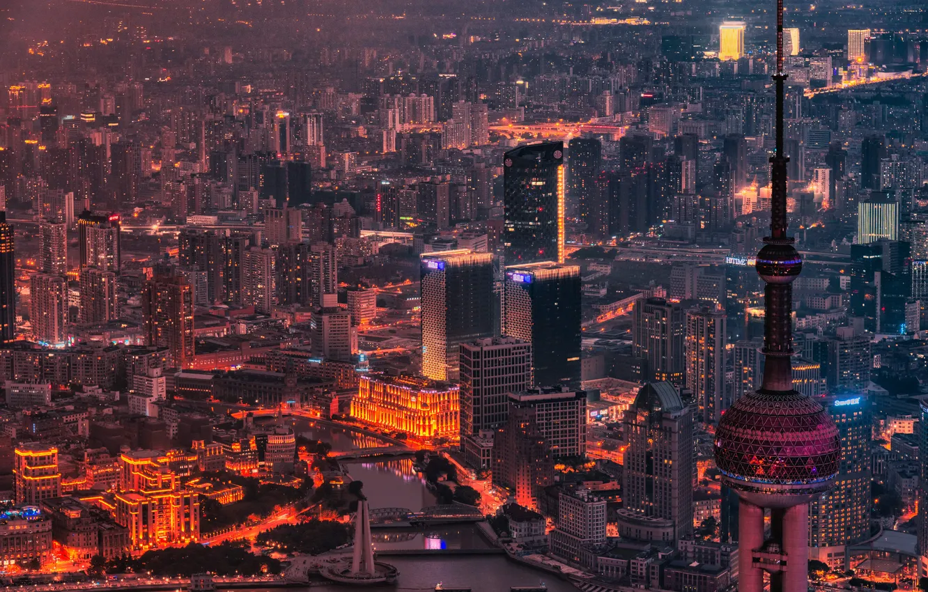 Фото обои город, небоскребы, мегаполис