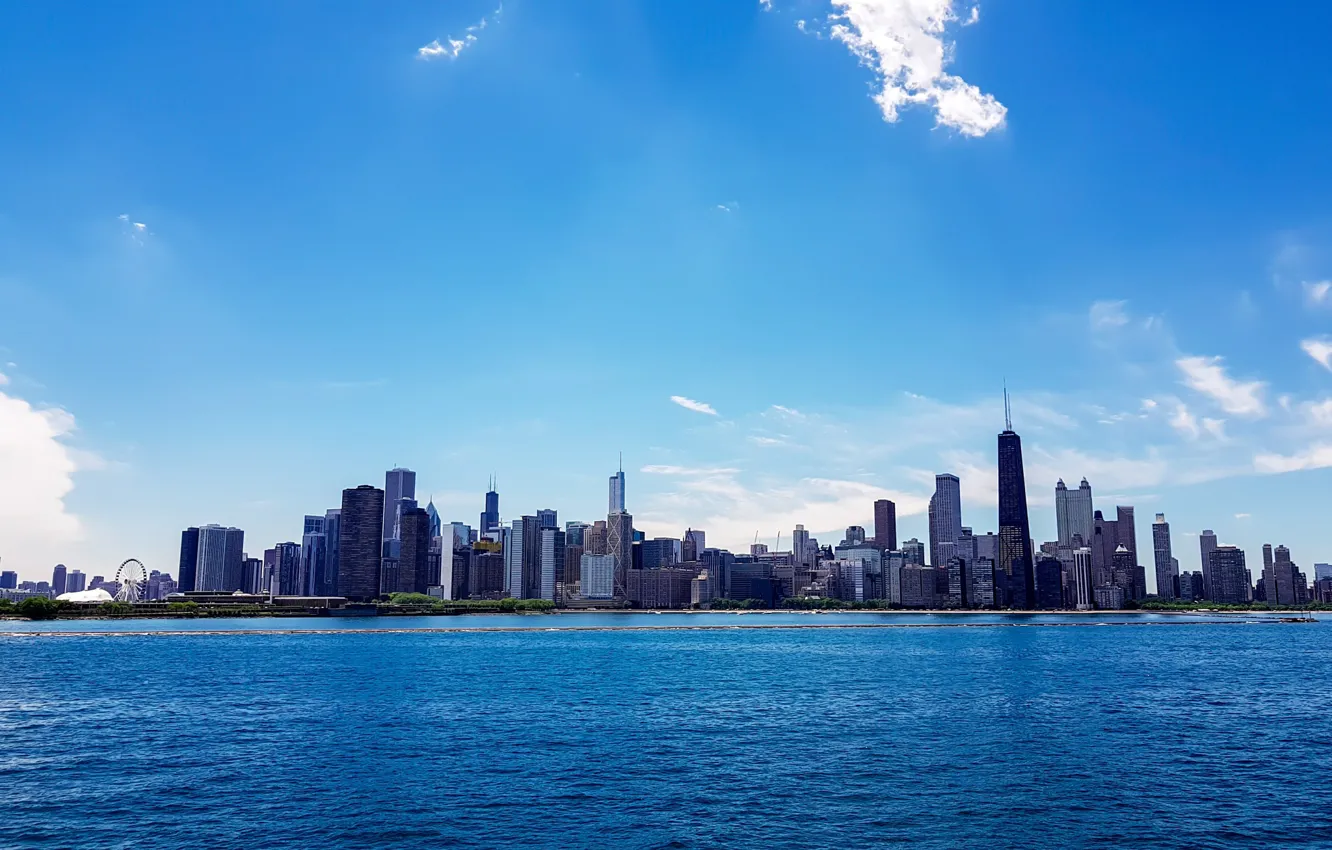 Фото обои город, небоскребы, Чикаго, Мичиган, usa, chicago, Иллиноис