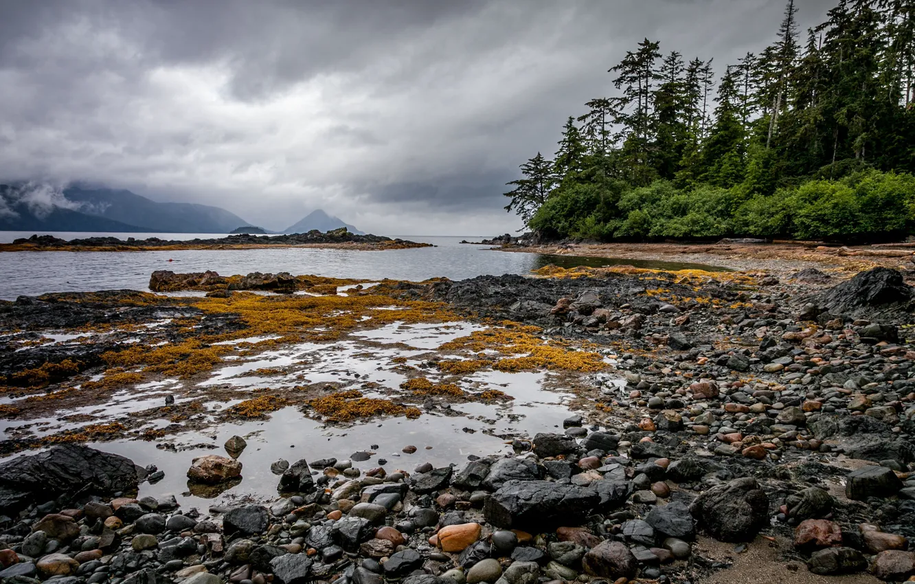 Фото обои Canada, British Columbia, Kindakun Rocks, Graham Island