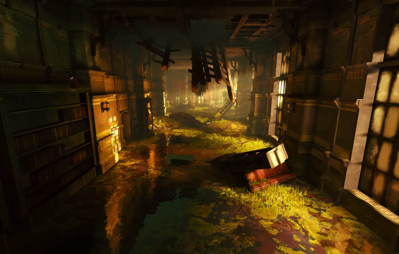 Фото обои дома, игра, интерьер, Dishonored, арт, Дануолл, Dishonored the Brigmore Witches, Brigmore Witches