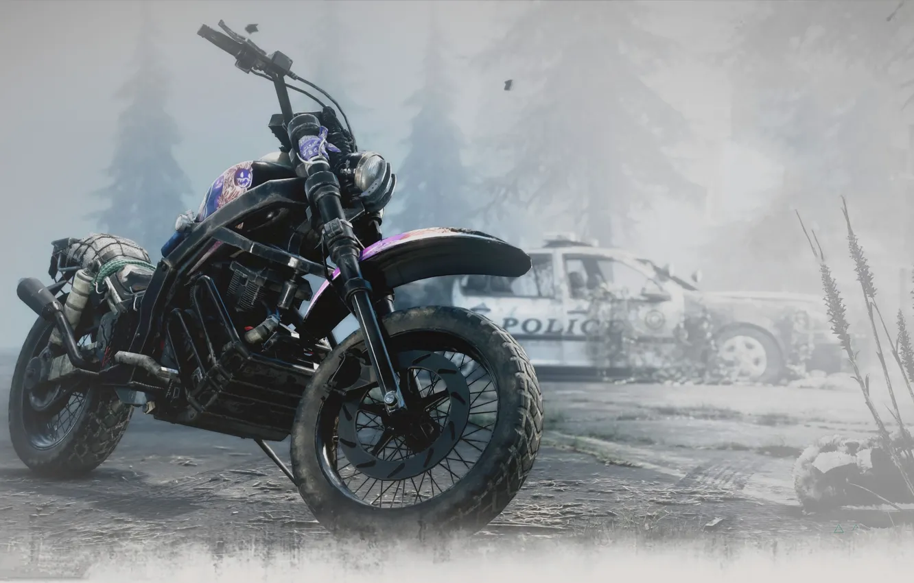 Фото обои Gone, biker, PS4, Days, Zombies, Days Gone, Appocalipse