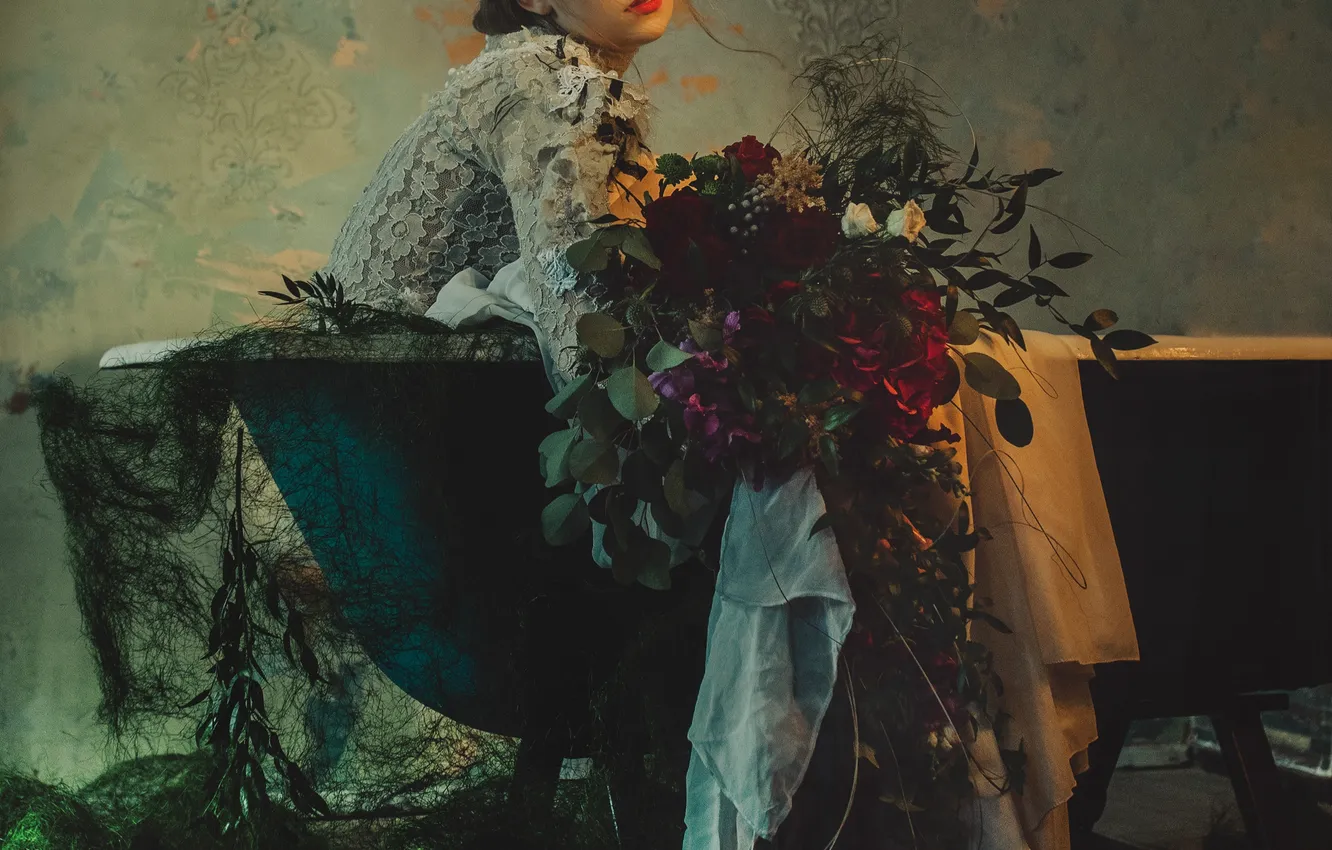Фото обои style, Cristina Venedict, felt in bloom