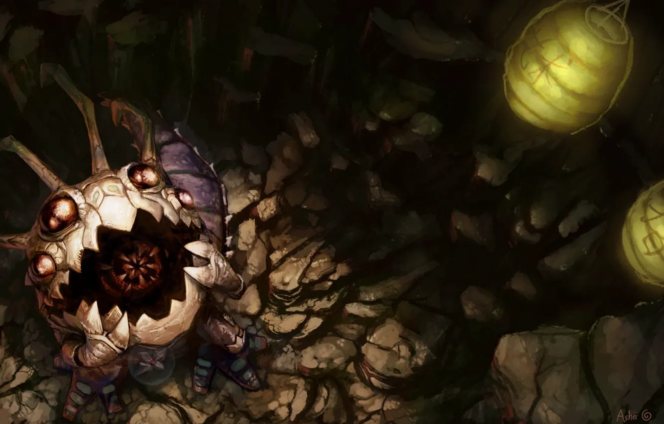 Фото обои League of Legends, KogMaw, LoL