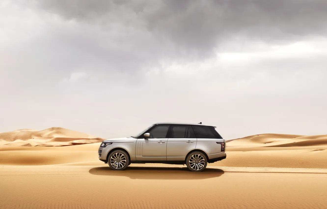 Фото обои песок, car, машина, пустыня, Range Rover, рендж ровер, Land Rower