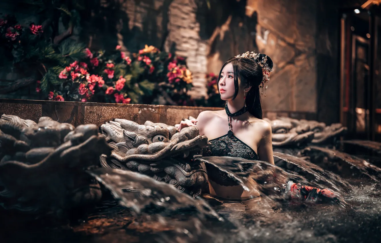 Фото обои girl, sexy, girls, woman, model, china, cute, person