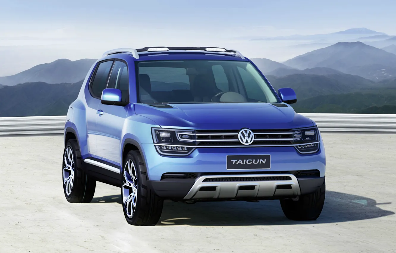 Фото обои Concept, Blue, 4x4, Volkswagen Taigun