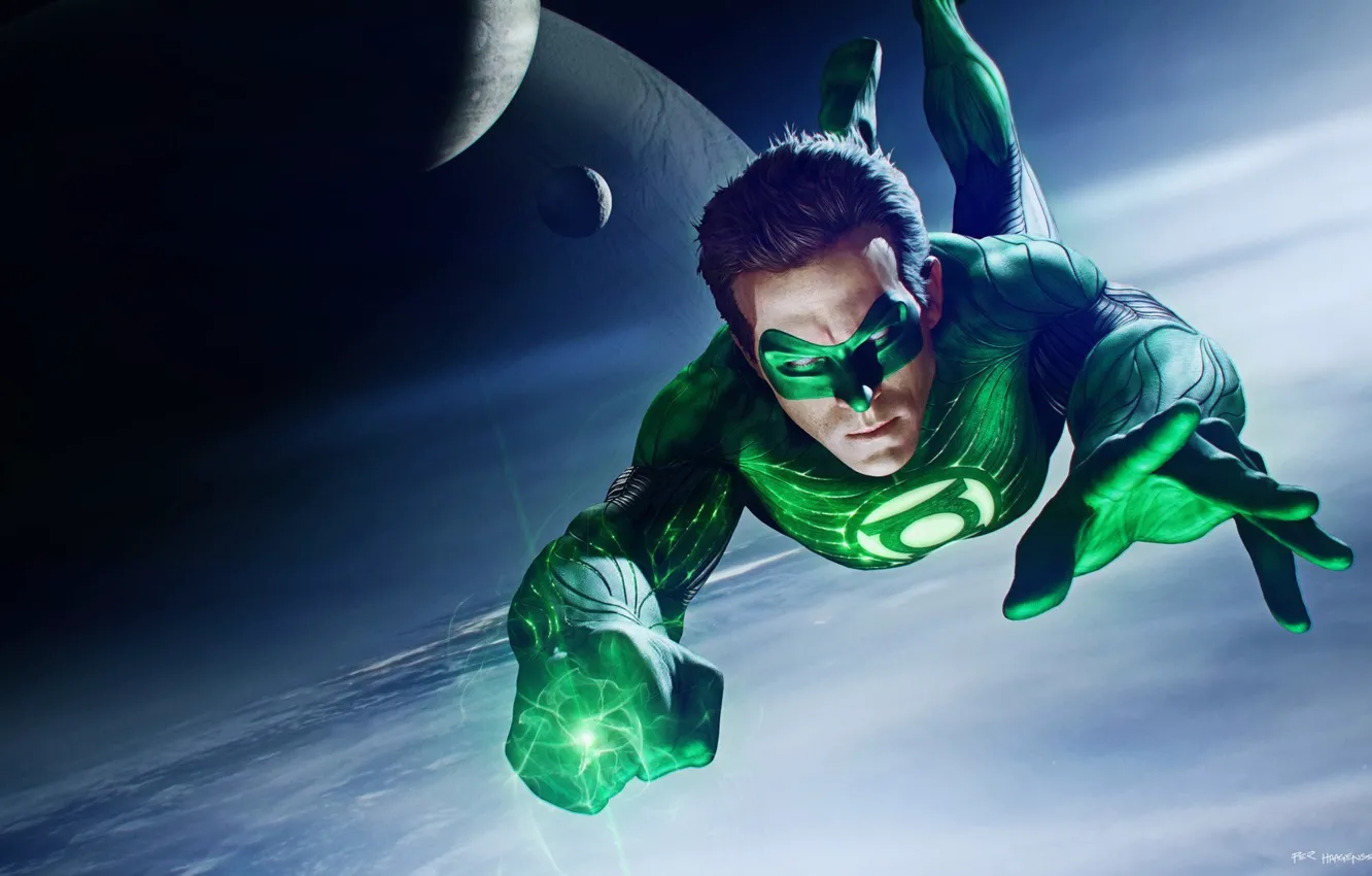 Фото обои Фантастика, Green Lantern, DC Comics, Зеленый Фонарь
