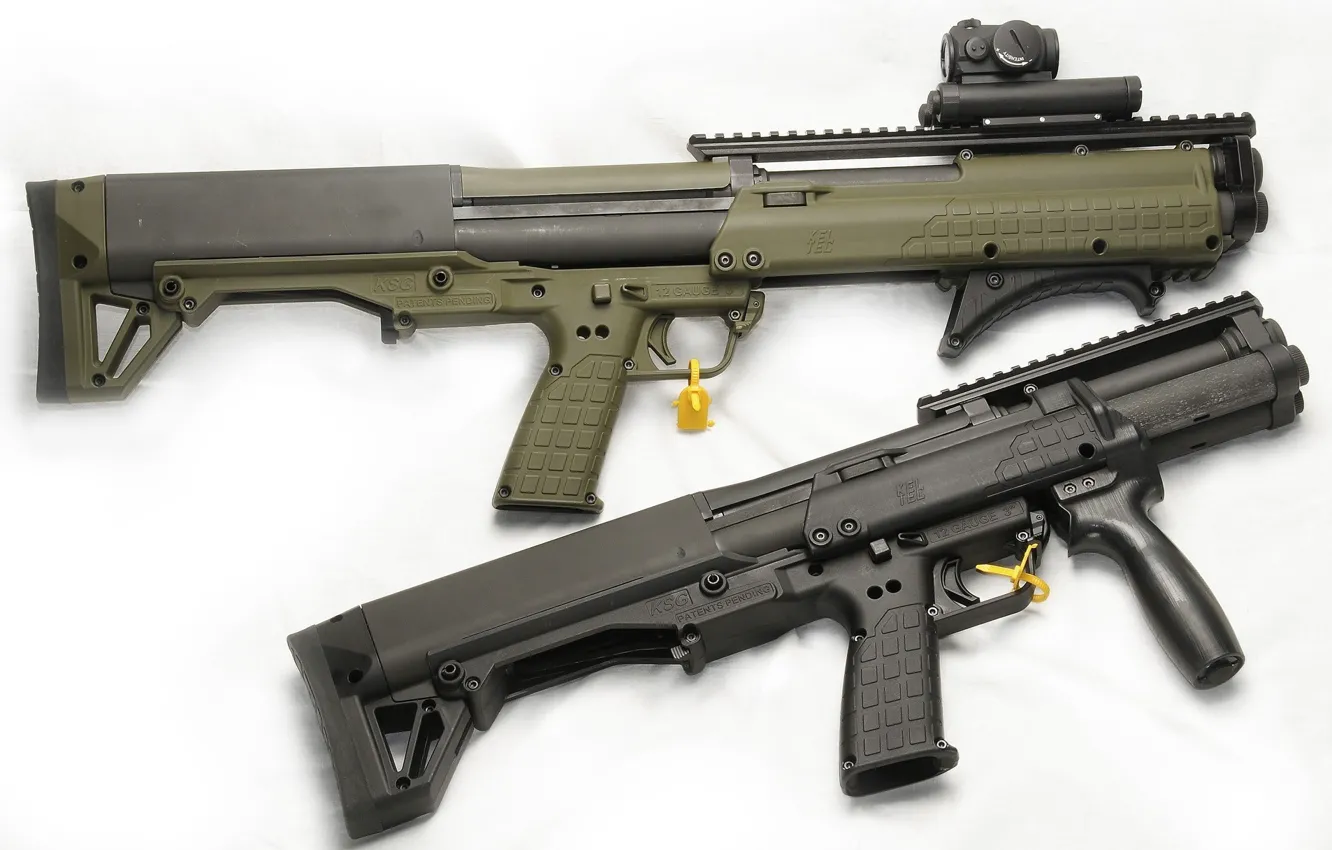Фото обои gun, weapon, wood, shotgun, Titanium, Kel-Tec, Kel Tec, KSG 12