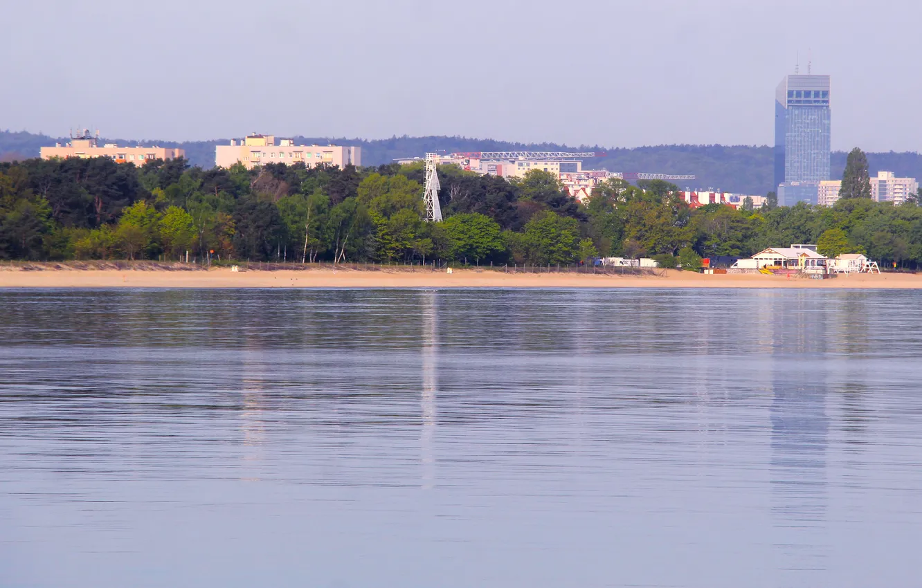 Фото обои water, lake, island