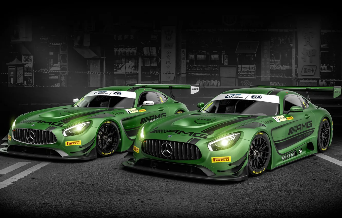 Фото обои car, green, Mercedes, supercar, speed, fast, racer, FIA