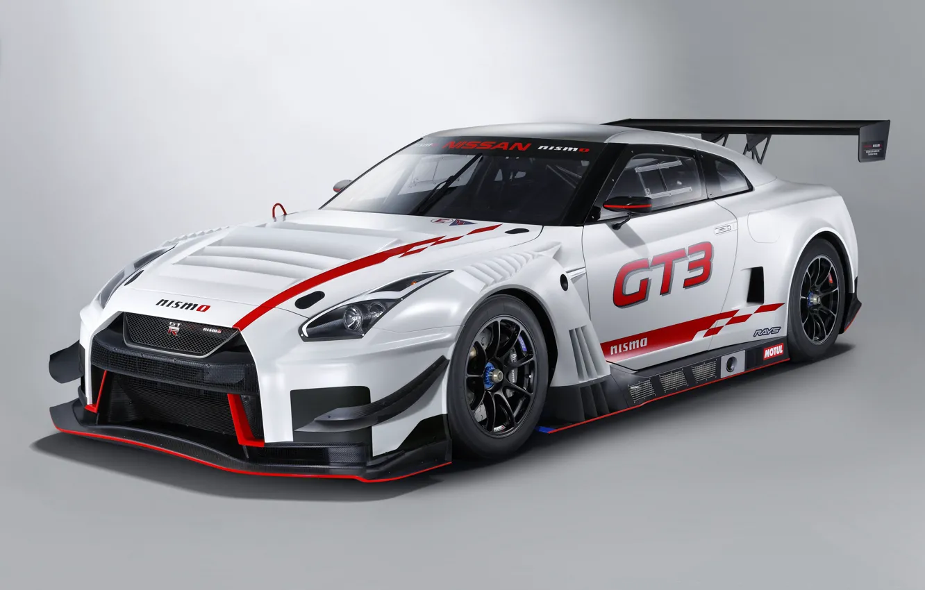 Фото обои GTR, Nissan, GT-R, гоночное авто, GT3, 2018, Nismo