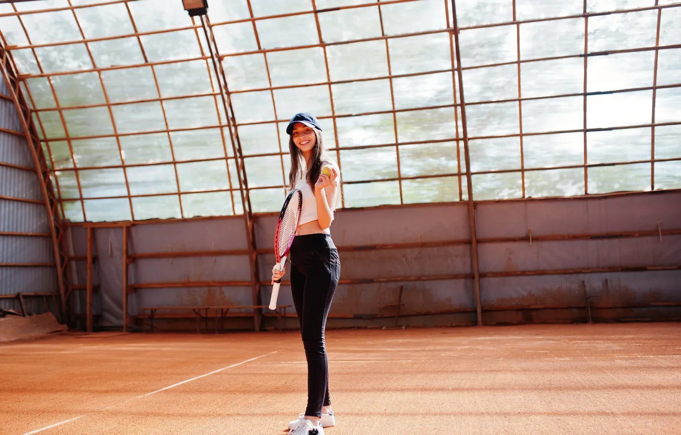 Фото обои girl, game, tennis, sports