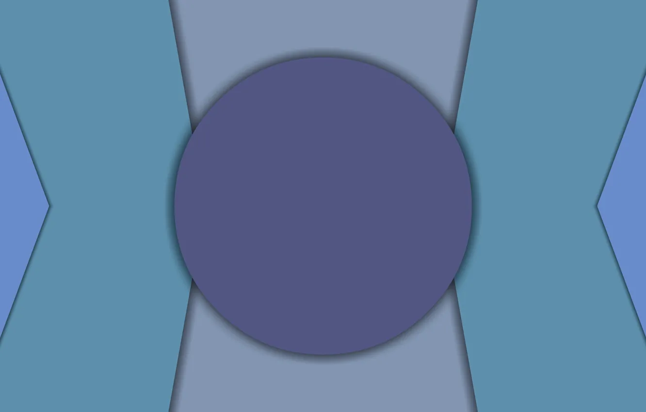 Фото обои круги, тень, треугольник