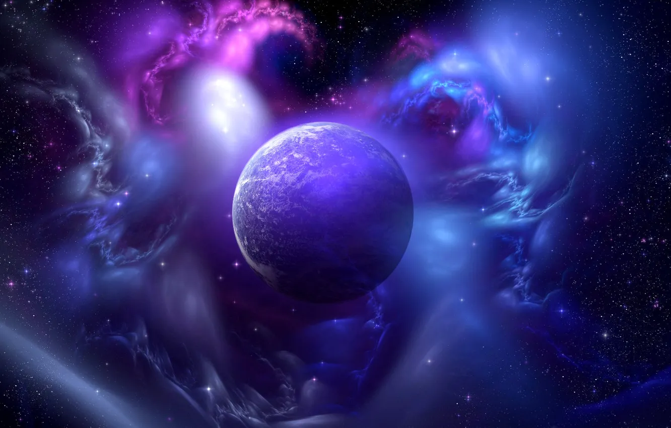 Фото обои space, universe, planet