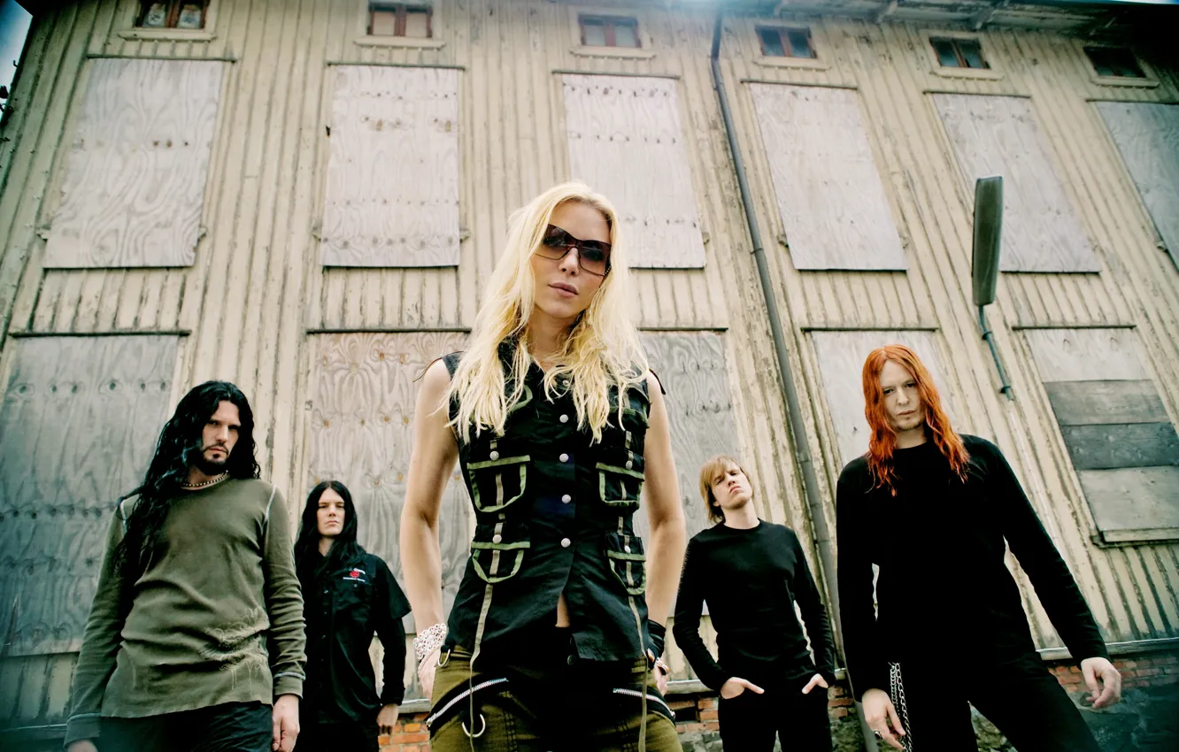 Фото обои michael amott, angela gossow, arch enemy, sharlee d'angelo, daniel erlandsson, melodic death metal, christopher amott