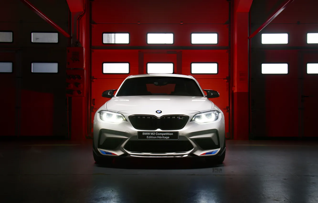 Фото обои BMW, вид спереди, Competition, 2019, BMW M2, Edition Heritage