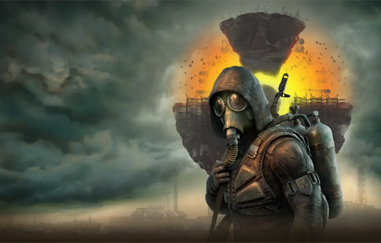 Фото обои Сталкер, Stalker, Чернобыль, S.T.A.L.K.E.R. 2, S.T.A.L.K.E.R., Stalker 2, GSC Game World, Heart of Chernobyl