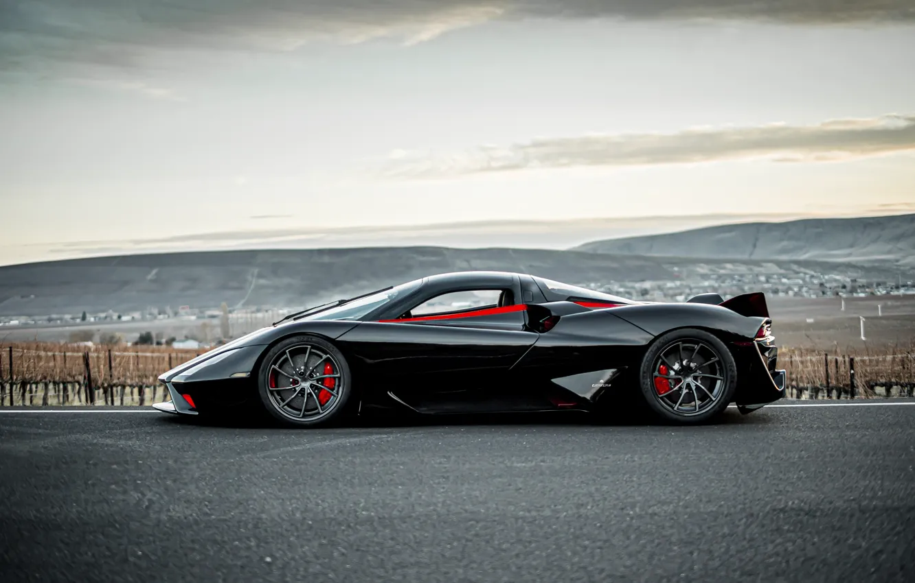 Фото обои SSC, Shelby Super Cars, side view, Tuatara, SSC Tuatara