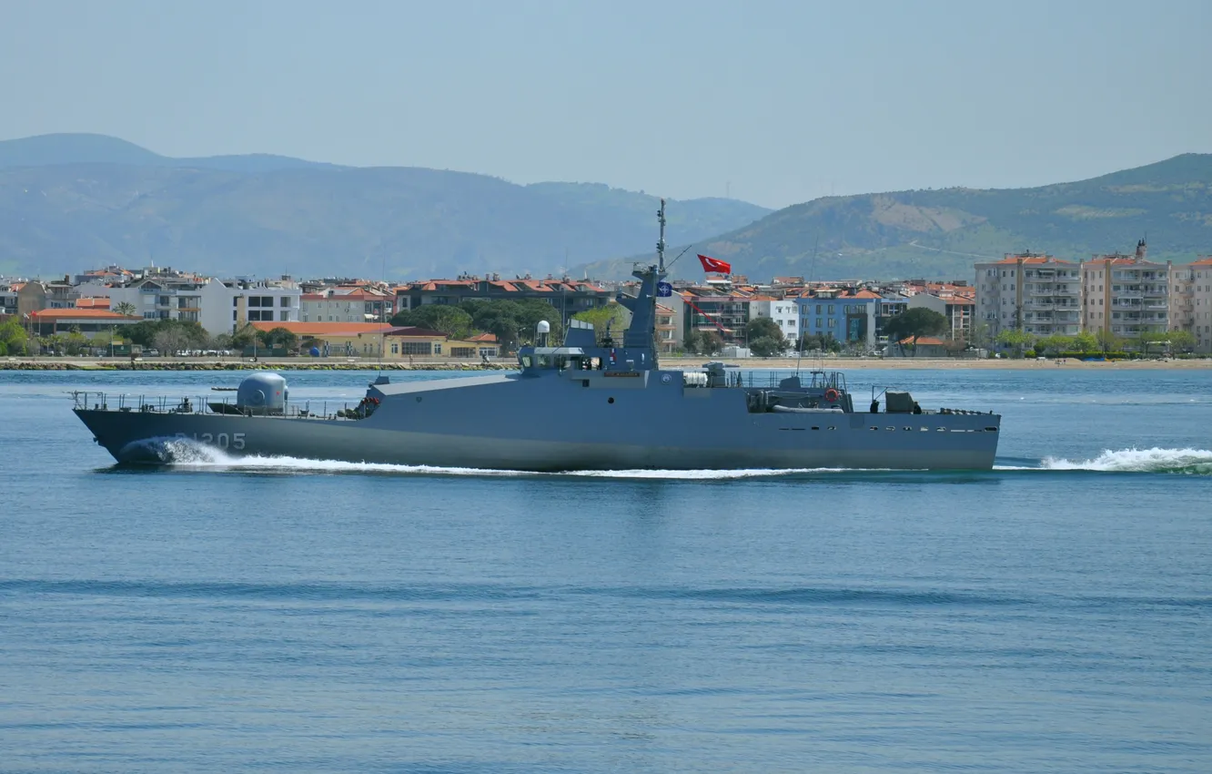 Фото обои Турция, патрульный катер, TCG Karabiga