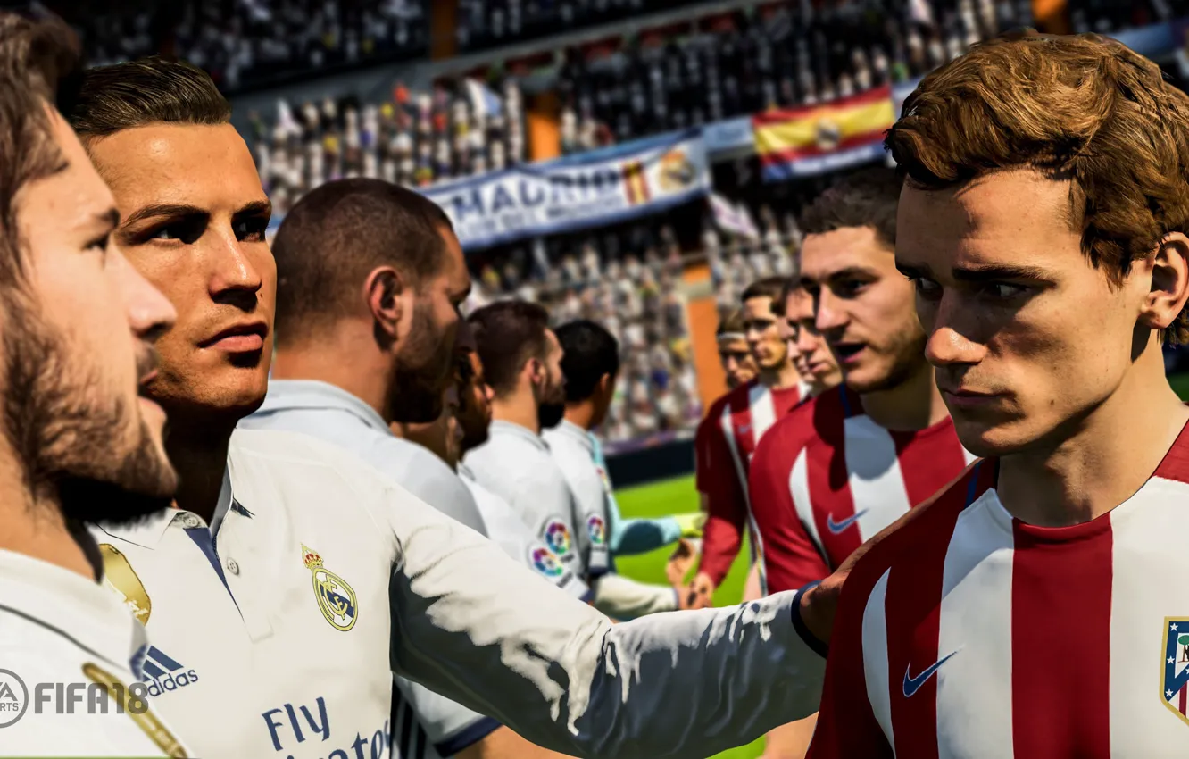 Фото обои sport, Cristiano Ronaldo, game, FIFA, Real Madrid CF, FIFA 18