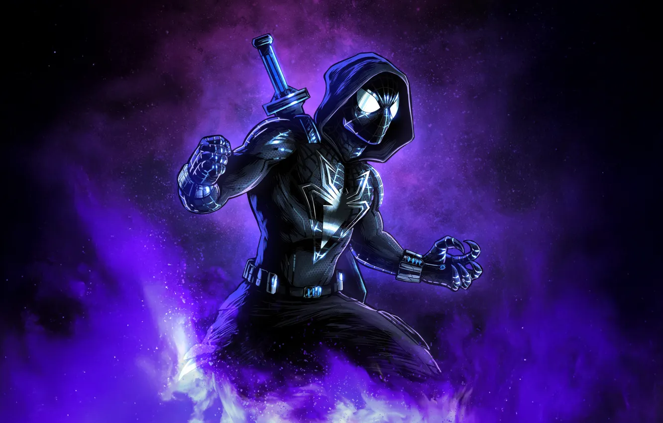 Фото обои hero, Multiverse, spidersona