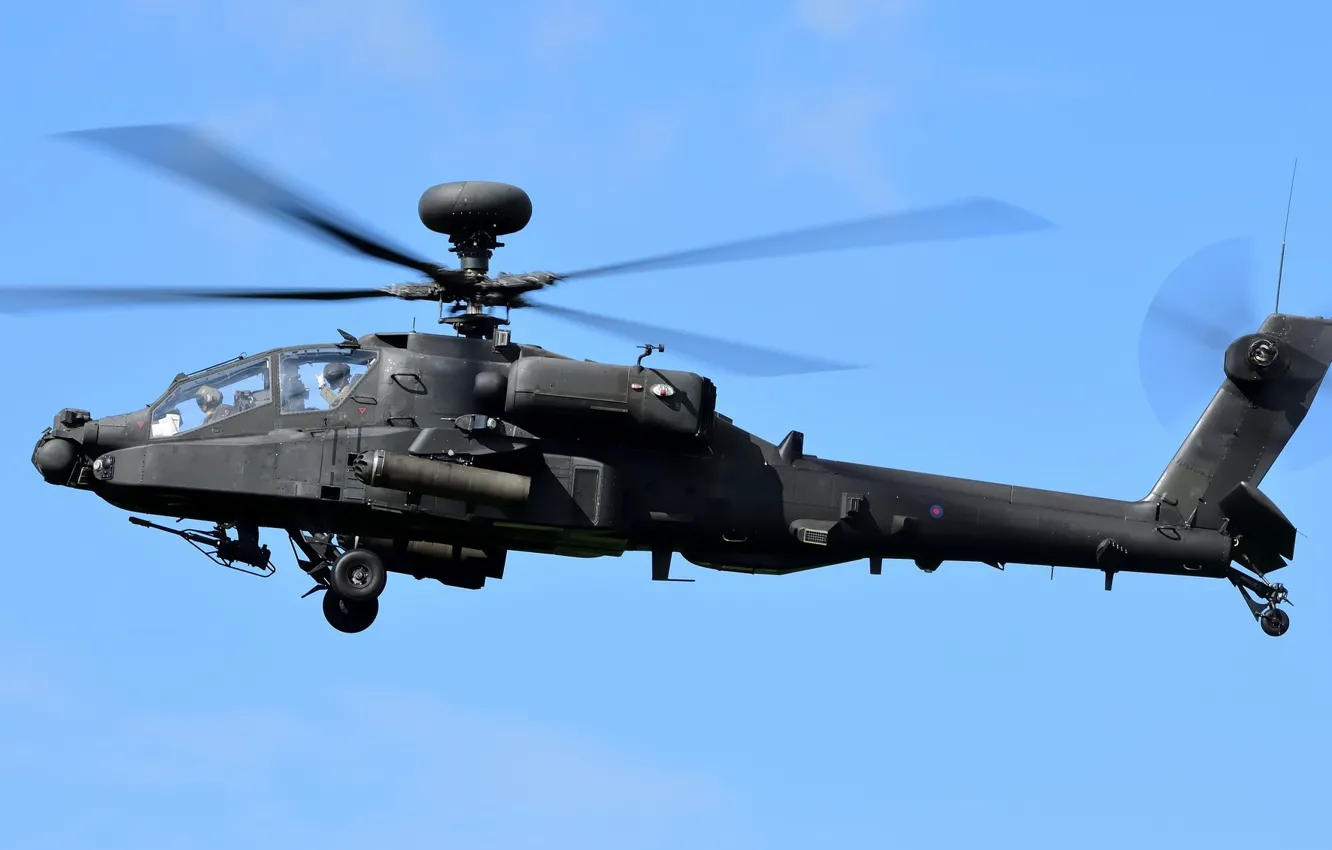 Фото обои небо, вертолёт, летит, Westland AH-64 Apache
