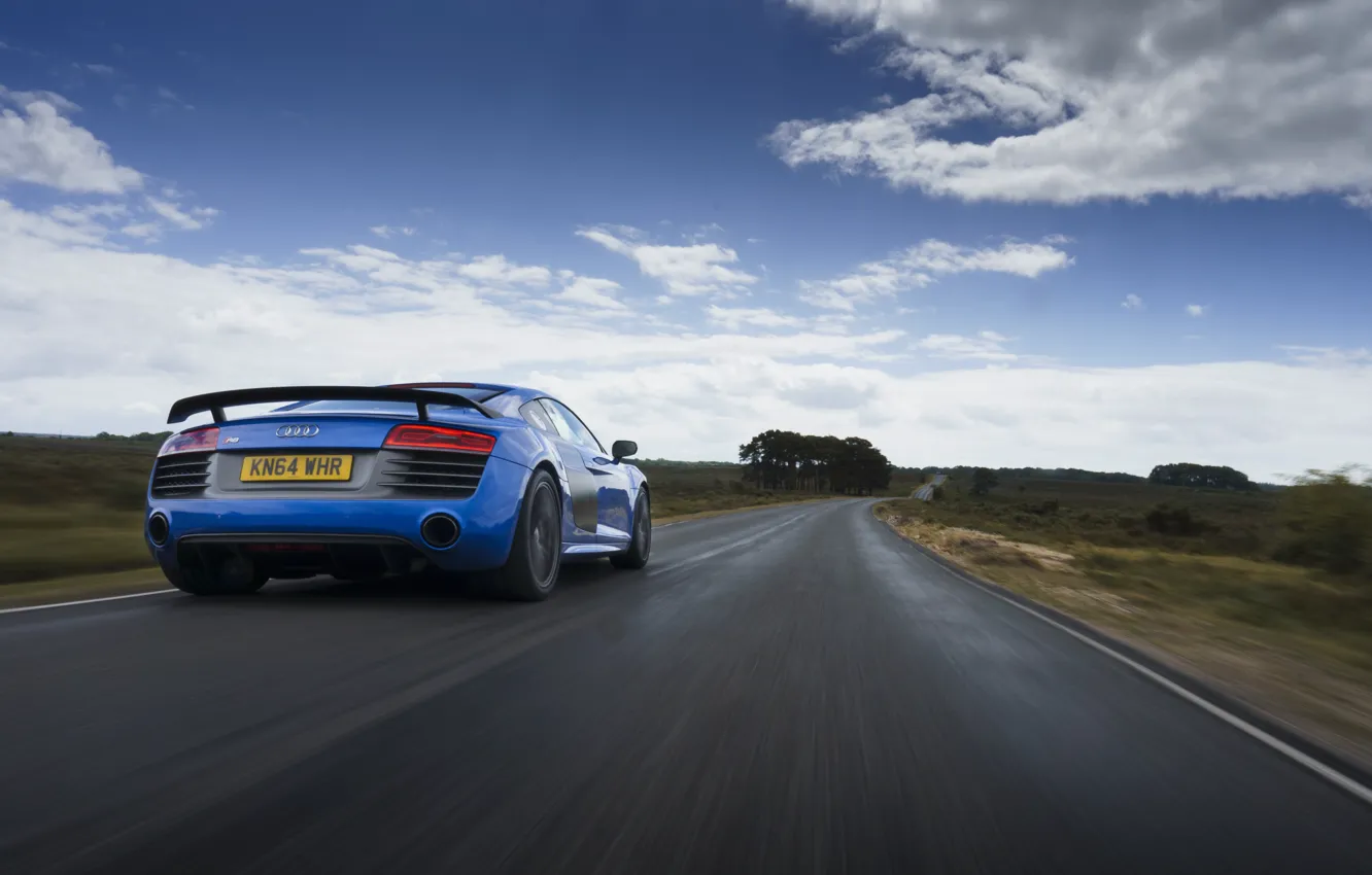 Фото обои car, Audi, road, sky, speed, R8, Audi R8 LMX