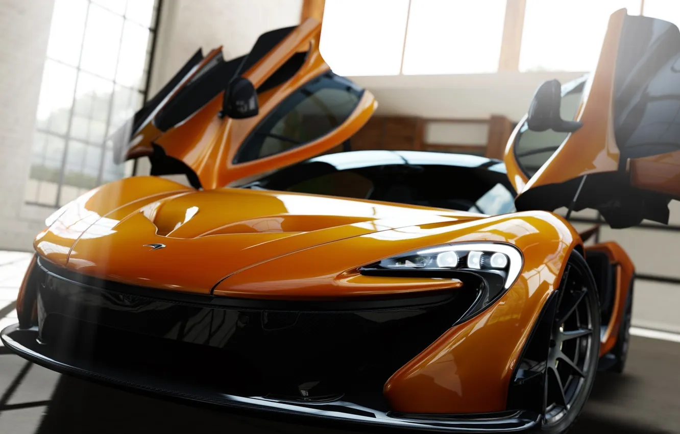 Фото обои машина, игра, спорткар, McLaren P1, Forza Motorsport 5